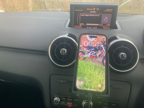 Printed car phone holder - phone,